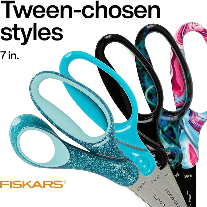 Fiskars 7" Student Glitter Scissors - Image 6