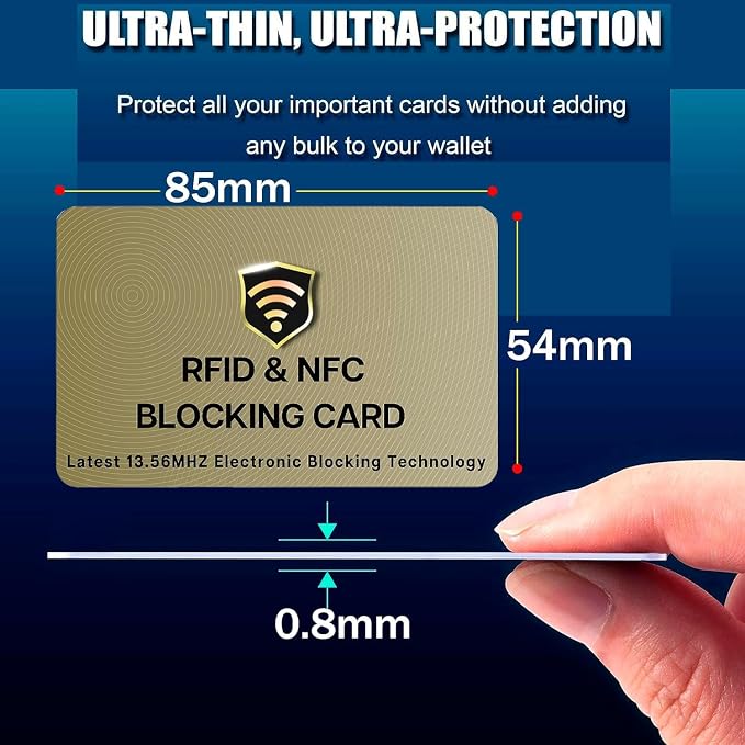 SaiTech IT 20 Pack RFID Blocking Card, One Card Protects Entire Wallet Purse - Image 2