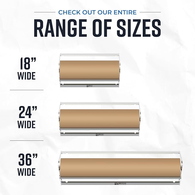 Bryco Goods - 36 Inches All Paper Roll Dispenser and Cutter Made of Heavy-Duty - Image 8