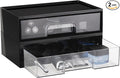 Vtopmart 2 Pack Clear Stackable Storage Drawers, 12.1''W Plastic Organizers Bins by Vtopmart