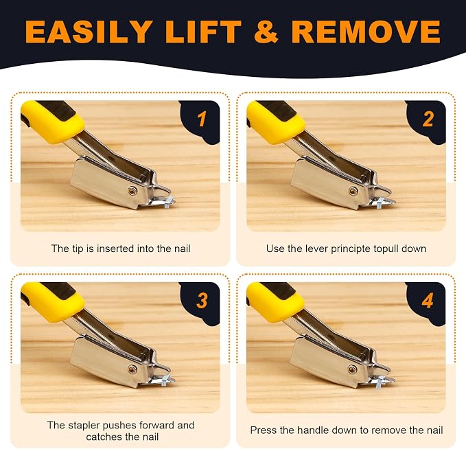 1PCS Staple Remover, Staple Puller Tool, Upholstery and Construction Heavy Duty - Image 4