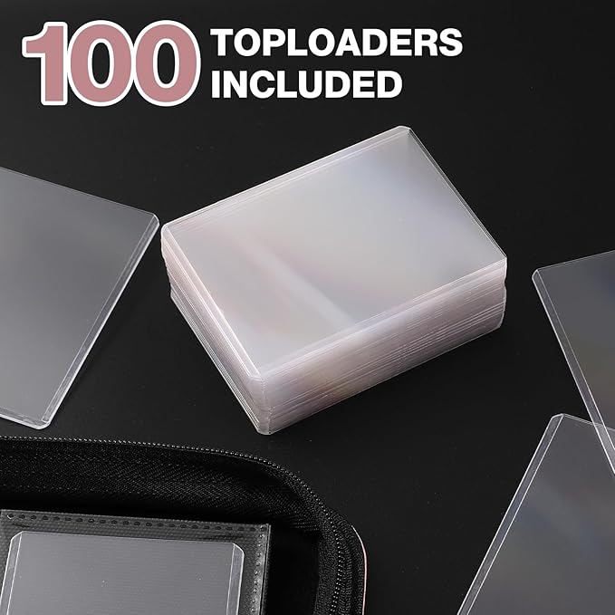 Toploader Binder, Holds 360 Toploaders, 100 Toploaders INCLUDED, 9-Pocket PU - Image 6