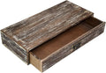 Office Desk Organizer with Drawers Dark Brown Vintage Wood Desktop Storage Box by WelcometoOKSQW