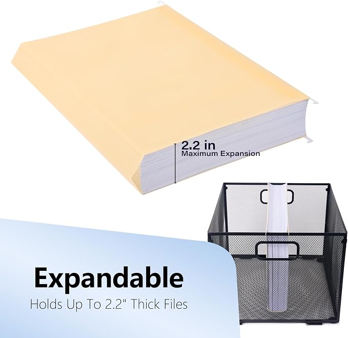 Plastic Hanging File Folders, 6 Pack Manila Hanging Folders，Letter Size - Image 8