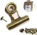 Bulldog Clips with Hole for Push-pin, Paper File Clips with Strong Spring by YUCHIYA