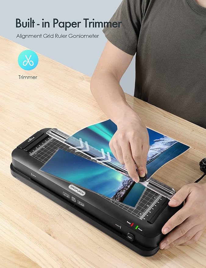 9-Inch Laminator Machine for Teachers & Home – All-in-One Jam-Free Laminator - Image 3