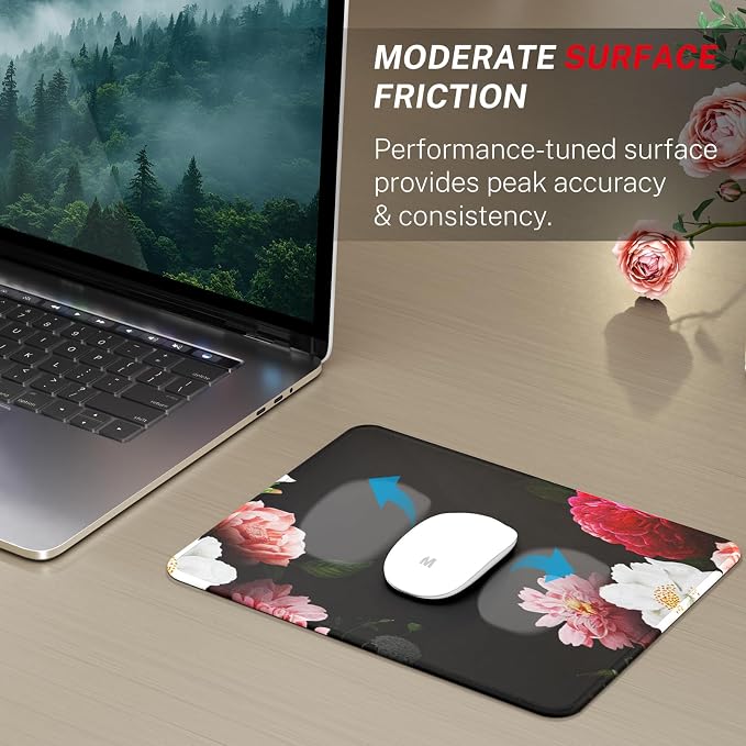 MROCO 3-Pack Mouse Pads, 30% Larger Surface, 8.5 x 11 in, Non-Slip Rubber Base - Image 2