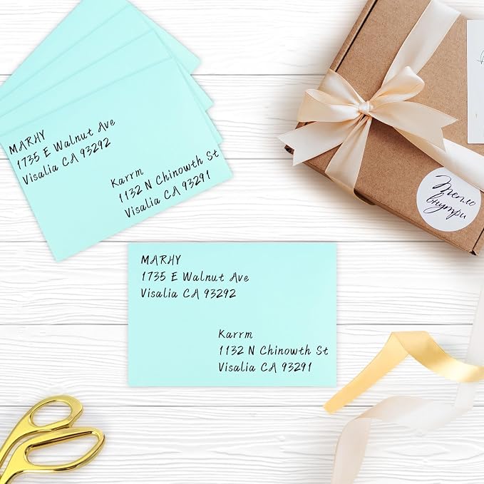 50 Pack A7 Envelopes, Light Blue Greeting Card Envelopes Self Seal, 5.24 x 7.24 - Image 7