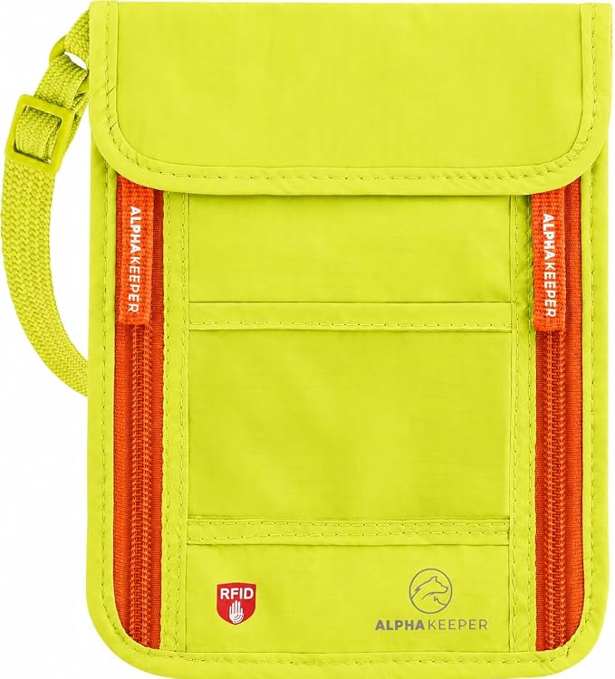 Neck Wallet, Travel Pouch For Passport Holder And Documents, Travel Neck Wallet by Alpha+Keeper