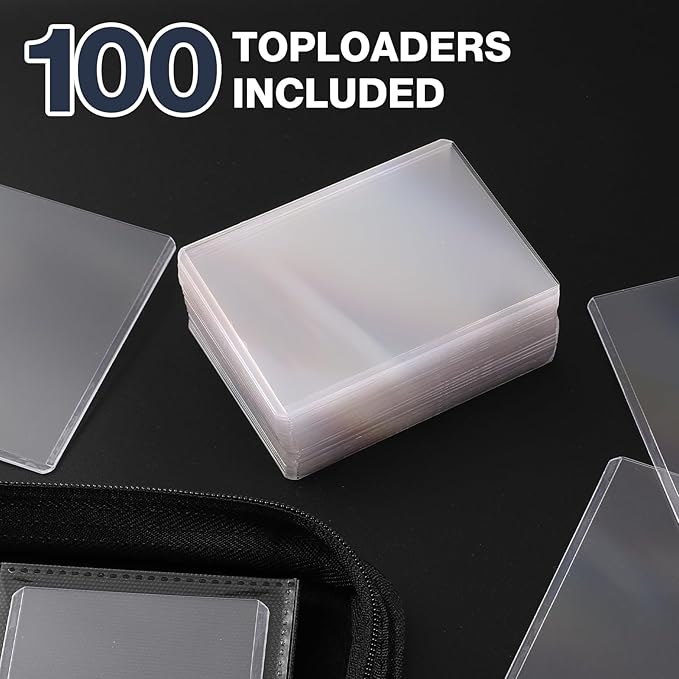Toploader Binder, Holds 360 Toploader, 100 Toploaders INCLUDED, 9-Pocket PU - Image 6