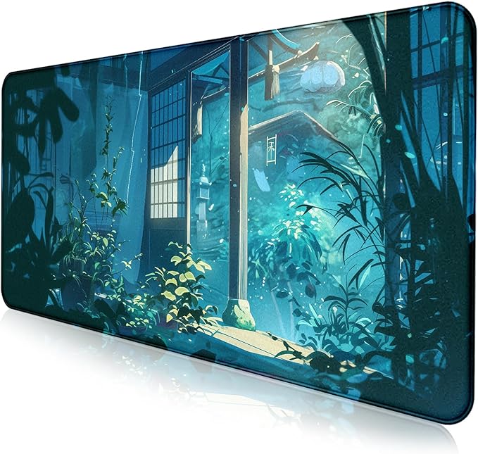Tropical Plants XL Extended Gaming Keyboard Pad Computer Non Slip Mouse Pad | by LQFIWSS