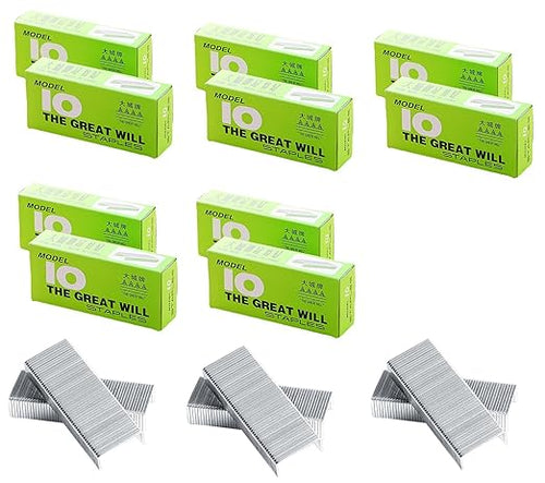 10000 Pcs 10# Mini Staples, 0.4 Inch x 0.2 Inch Stainless Steel Staples by YIKANGHENG