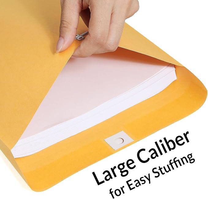 SUNEE Envelops, 28-lb Paper Mailing Envelopes, Storing or Mailing Documents - Image 3