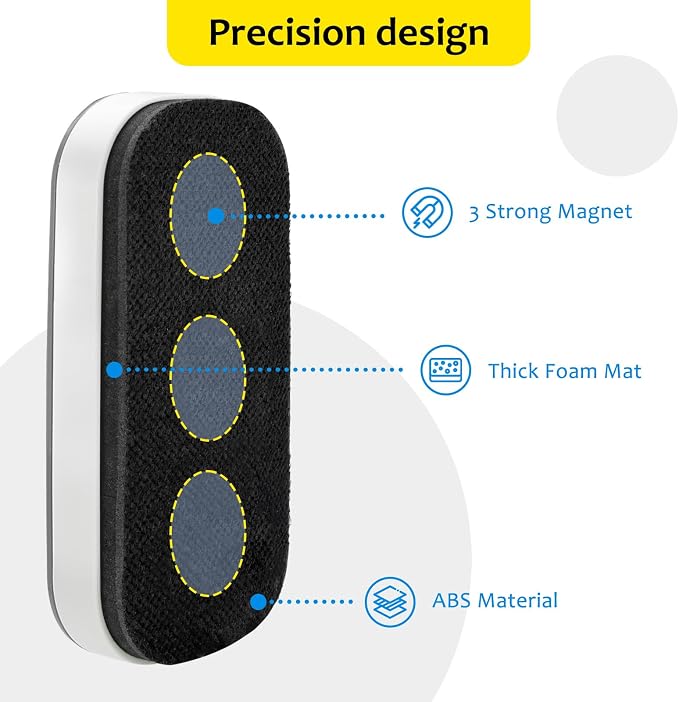 maxtek Dry Erase Eraser, Magnetic White Board Erasers - Image 2