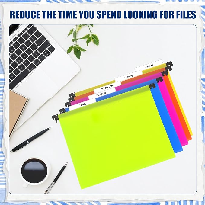 50 Pcs 3 1/2 Inch Hanging File Folder Tabs - Image 7