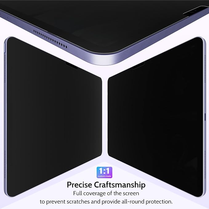 Peslv Privacy Screen Protector for iPad Air 11 Inch, Anti Glare Blue Light Spy - Image 6