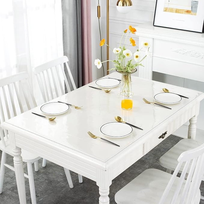 Deep Dream 1.5mm Clear Desk Cover Protector, 18×54 Inch Clear Table Protector - Image 2