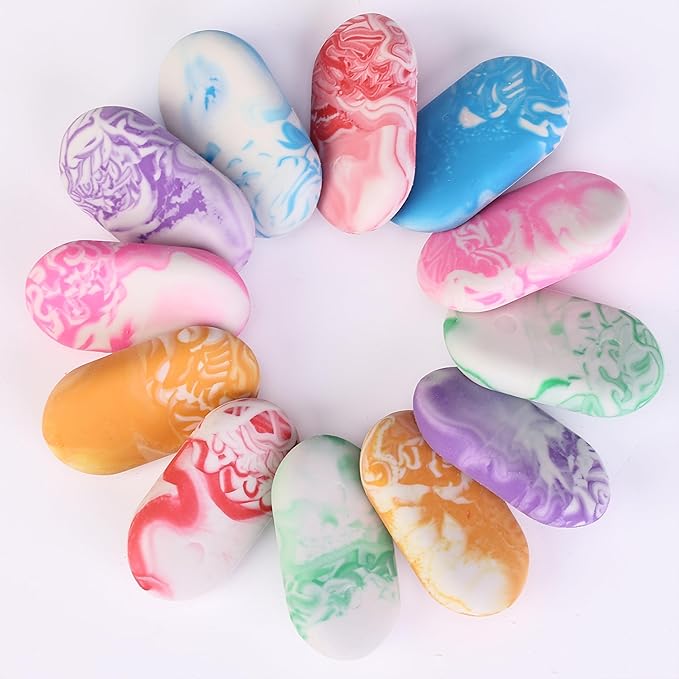 Mr. Pen- Erasers, 24 Pack, Vibrant Colors, Marble Pencil Eraser | Cute Eraser - Image 7