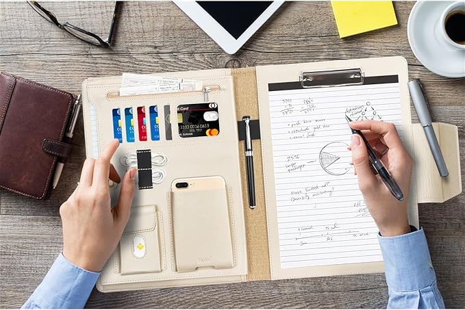 Toplive Business Padfolio, Executive Conference Folder - Image 6