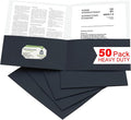 Zzrywuty 50 Packs Two Pocket File Folders by Zzrywuty