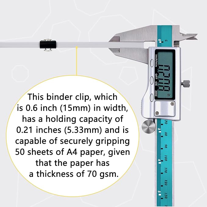 Ykimok 120Pcs Mini Binder Clips, 5/8 inch, Paper Clamps Small Size - Image 2
