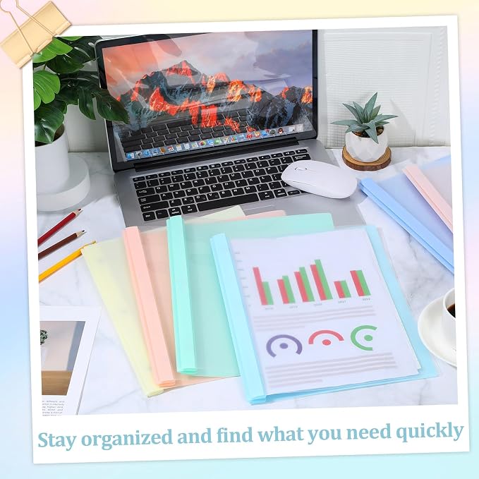 12 PCS Pastel Plastic Report Covers - Image 4