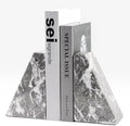 Marble Bookends for Heavy Books, Decorative Bookends for Shelves, Durable and by Karibiber