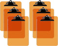 Pack of 6 Plastic Clipboards by DAVISGROUP