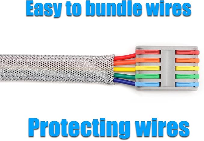 25ft PET Expandable Braided Cable Sleeve 13/16inch Pet Braided Cable Sleeve - Image 6