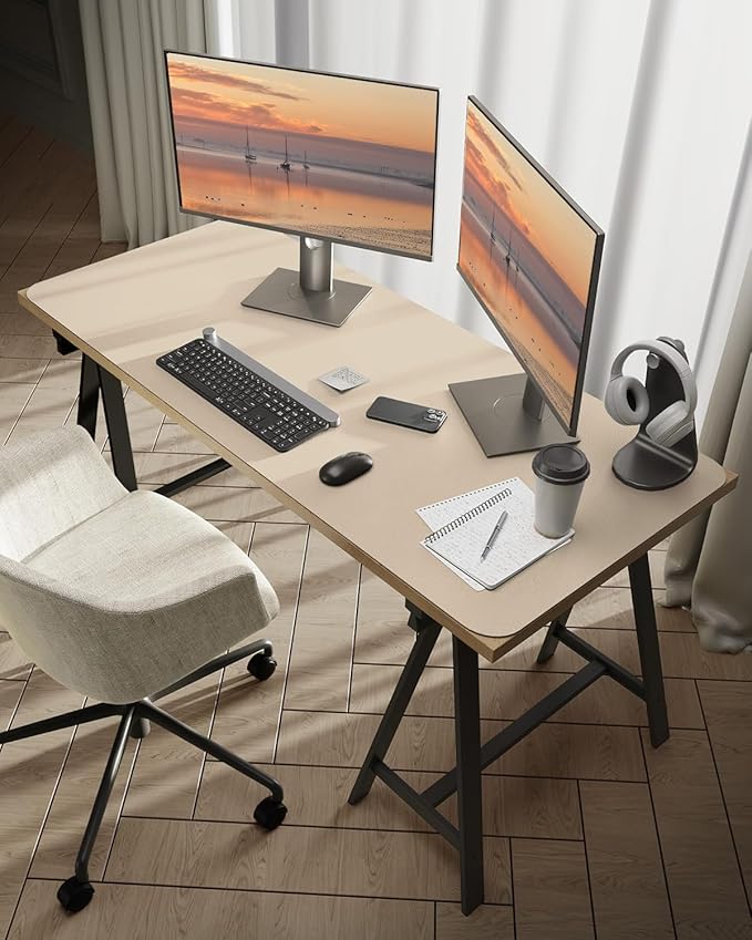 Bloss Extra Large Leather Desk Mat 47.2" x 24" Non-Slip Dressing Table Cover - Image 3