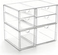 Prsildan Acrylic Makeup Organizer Clear Storage Drawer by Prsildan