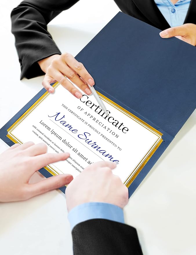 GNL 50 Packs Blue Certificate Holders - Image 5