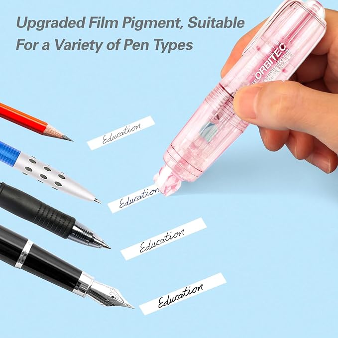 White Correction Tape Out, Refillable Retractable Quick Dry Japan Aesthetic - Image 5