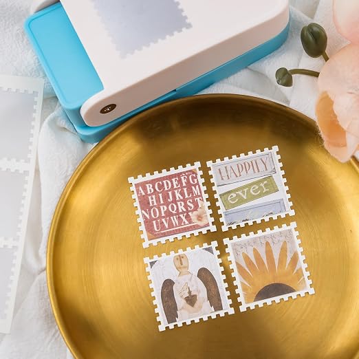 2 Pcs Stamp Punch, 1.5x1.25inch Large Rectangular Postage Stamps Punches & - Image 5