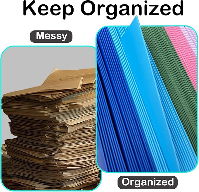 BIBRADAA® 50 Packs Pink Folders - Image 2