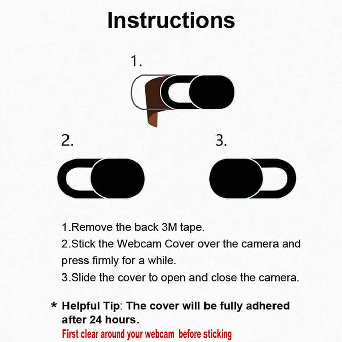 Webcam Cover Slide 0.027in Ultra Thin Web Camera Cover fits Laptop, Macboook Pro - Image 7