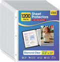 KTRIO Sheet Protectors for 3 Ring Binder 1200 Pack Plastic Sleeves 8.5 x 11 | by KTRIO