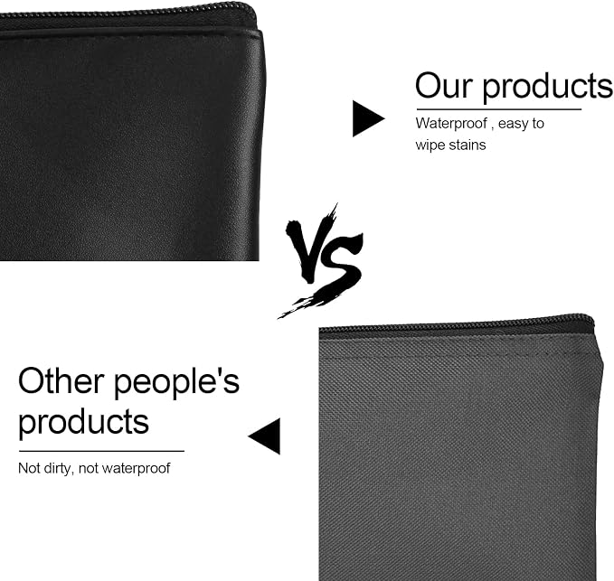 2 Pieces Money Bags with Zipper, 11x6.1 inch Money Pouch, Bank Bag, Cash Bag - Image 5