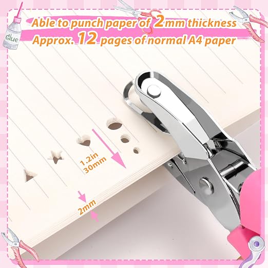 MAPVOLUT 6 Pcs Hole Punch Set for Crafts - Image 4