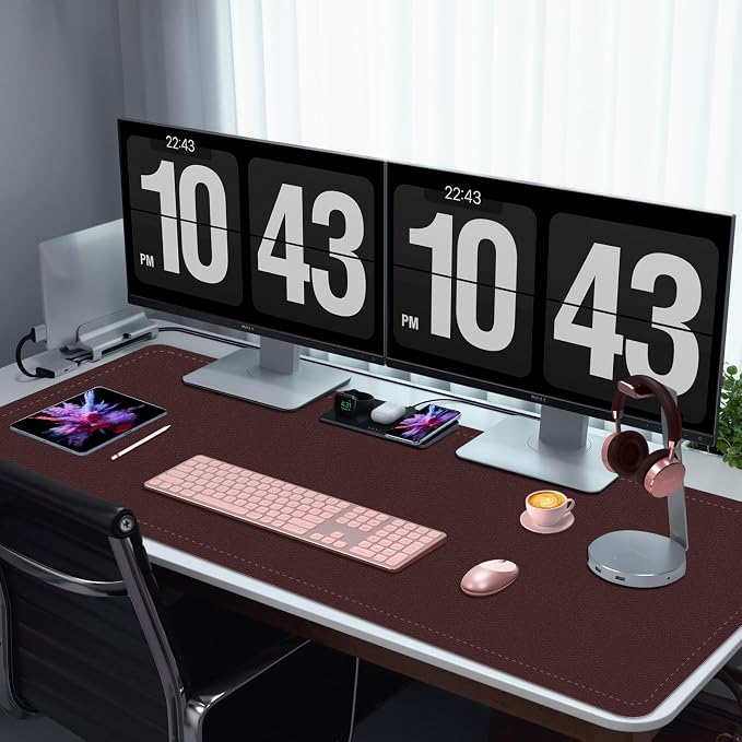 Non-Slip Desk Pad, PU Leather Desk Mat - Image 5