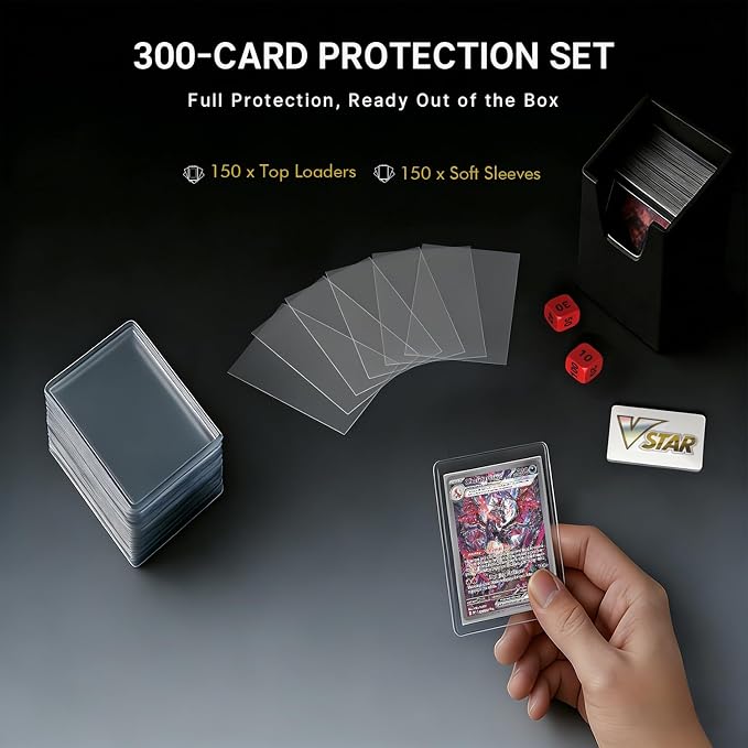 Foluck 12 Pocket Top Loader Binder, Holds 480 Toploaders, Side-Loading Trading - Image 3