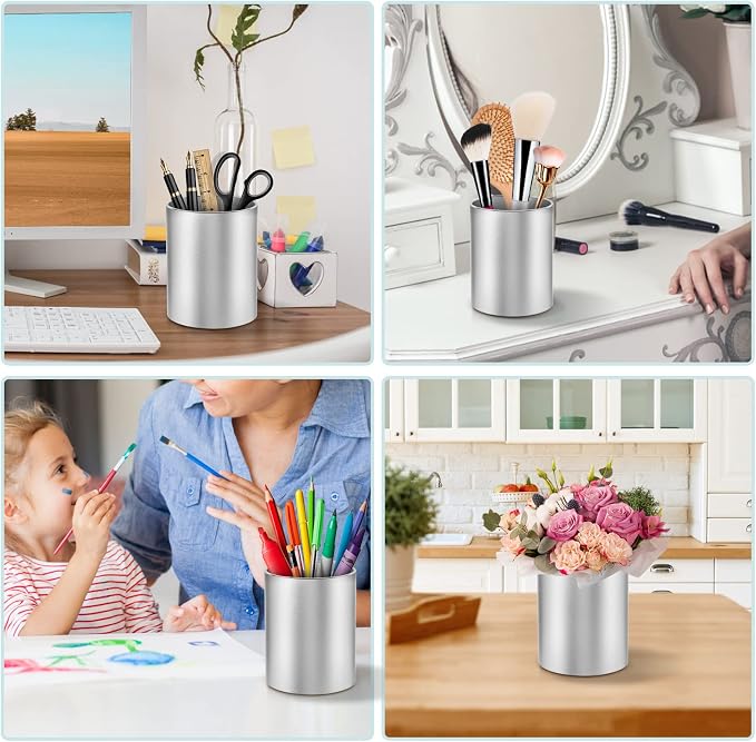 Pen Holder Pencil Holder for Desk, Metal desk pen holder, Makeup Brush Holder - Image 7