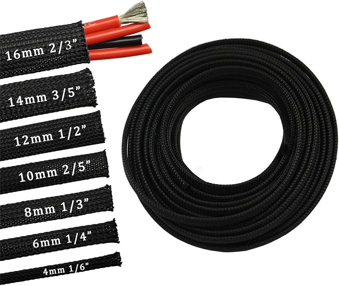 30ft PET Expandable Sleeving Wire Cable Sleeve - Image 2