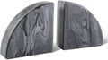 Karibiber Marble Bookend for Shelves, Non-Skid Bookends for Heavy Books by Karibiber