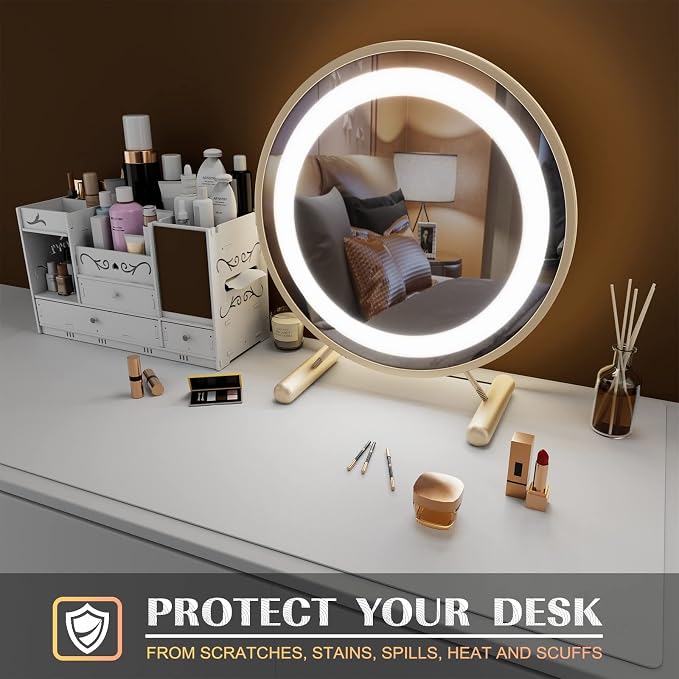 K KNODEL Large Office Leather Desk Mat, Mouse and Keyboard Pad, Computer and - Image 6