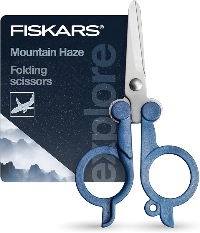 Fiskars Travel Folding Scissors, TSA-Compliant, Compact and Portable by Unknown