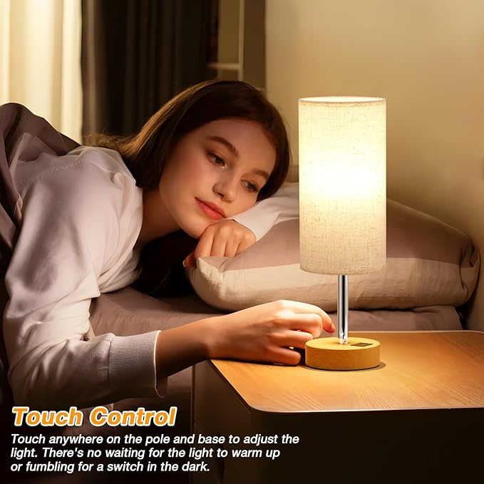 Touch Bedside Lamps Set of 2 - Image 6