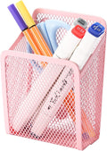 Magnetic Pencil Holder, Mesh Stainless Steel Pen Basket, Metal Writing Utensil by Sanpaint