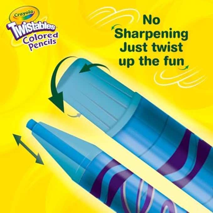 Crayola Twistables Colored Pencil Set, Cool Back to School Supplies - Image 3