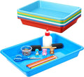 12 PCS Plastic Paper Trays for Classroom, Plastic Art Trays 10.8"×8.3"×1.6" | by Unknown
